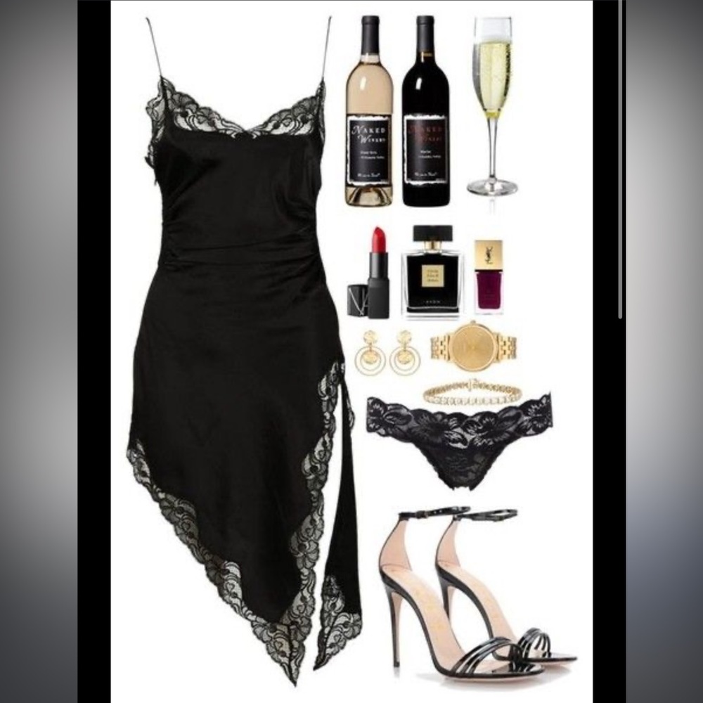 ALEXANDER WANG Silk & Lace Sleeveless Silk Mini Dress 4
